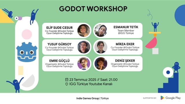 Godot Workshop etkinlik resmi